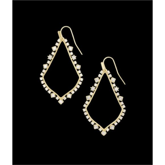 Kendra Scott Jewelry - Kendra Scott NEW earrings - Sophee Crystal Gold dangle earrings